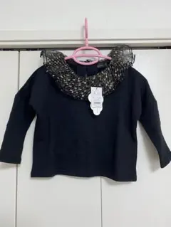 minau ミナウ　襟付き　ロンT 長袖　Tシャツ　ブラック　黒　おしゃれ