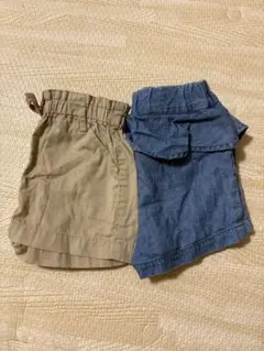 petit main ハーフパンツ 2枚セット 80