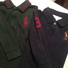 ラルフローレン男の子ベビーロンパース80センチ2着セット