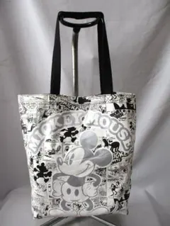 ミッキーマウス　コミック柄 キャンパストートバッグ　WH