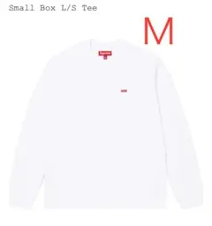 Supreme Small Box L/S Tee M ホワイト
