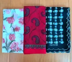 ハンカチ3枚セットChristian Dior 、OLLODER 、LANCEL