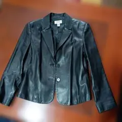 ブラックレザーブレザー