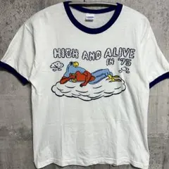 美品70s USA製 Vintage Championリンガー染み込み Tシャツ