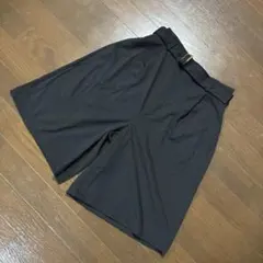 CLASSICAL ELF／黒のキュロットパンツ ハーフパンツ ベルト付き M