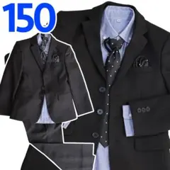 卒業式 ワンダーファクトリー 5点セット 150 男の子 キッズ スーツ