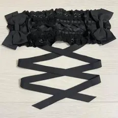 ミ*ི様 baby ヘッドドレス ハーフボンネット風 黒 ブラック 懐古 00s