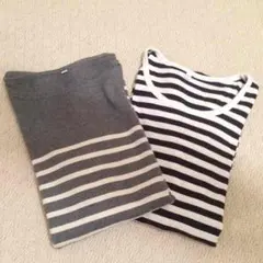 無印良品ボーダーT 2点