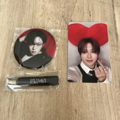 &TEAM アジツ トレカ クリップ 缶バッジ FUMA フウマ