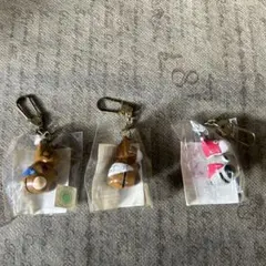 競馬キーホルダー　3個セット サラブレッドリンリン