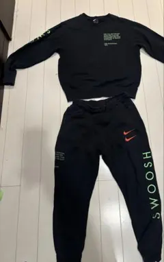 Nike スウェットパンツ M ブラック Swoosh