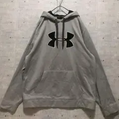 M19 アンダーアーマー UA プルオーバーパーカ XL ロゴ刺繍 大きいサイズ