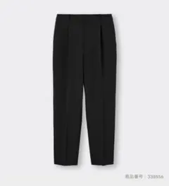 GU ブラック テーパードタック入り スラックス Sサイズ