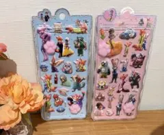 【海外製】肉球シール 3D立体シール2枚セット