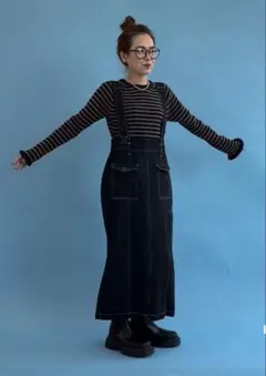 ニコアンド ［MODE NORM CORE］ツイルポケポケナロースカート