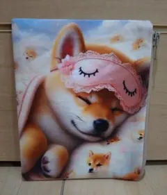 ハンドメイドꕤ フラットポーチꕤポメラニアン - メルカリ