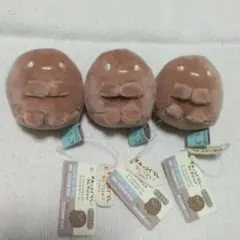 すみっコぐらし　てのりぬいぐるみ　ブラックたぴおか　3個セット