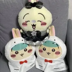 【セット】ちいかわうさぎBIGぬいぐるみ3点～超まじかるちいかわ悪ver&雨の日