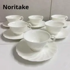 美品⭐️Noritake ノリタケ　ティーカップ＆ソーサー　6客セット