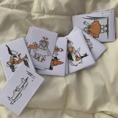 海外製ステッカー シール 童話 レトロ コラージュ 紙モノ