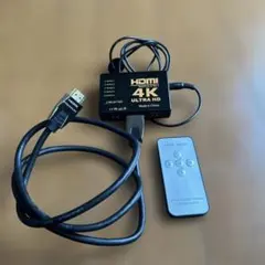 4K HDMIセレクター 5入力 + HDMIケーブル