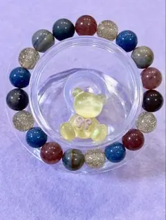 ハンドメイドブレスレット 天然石ミックス 16cm