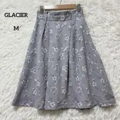 GLACIER グラシア フレアスカート 花柄 M 裏地あり ハニーズ