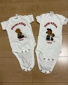 ハワイデザインロンパース 0-3ヶ月 2点セット