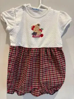 値下げしました⭐︎ familiar チェック柄ロンパース