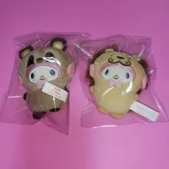 サンリオ　マイメロディどうぶつ ぬいぐるみ タヌキとライオン