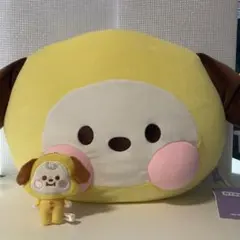 BT21 cimmy ビッグフェイス　クッション&ぬいぐるみキーホルダー