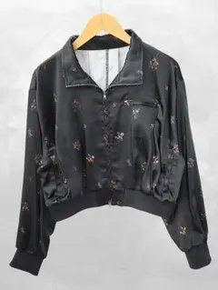 ジーナシス JEANASIS フラワー サテン ブルゾン Fのサムネイル