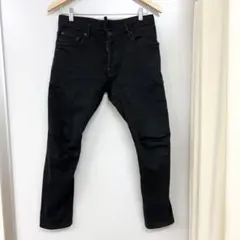 Dsquared2 ブラックスキニー　バイカージーンズ細身　ストレッチ　44のサムネイル
