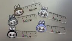 ラブブ　ミニ定規アクリルキーホルダー5個セット