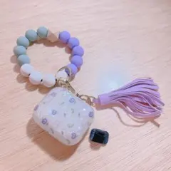 1点限り！Airpod 第1世代 第2世代ケースカバー ブレスレットキーチェーン