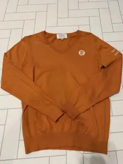 PEARLY GATES オレンジ Vネックニット 5