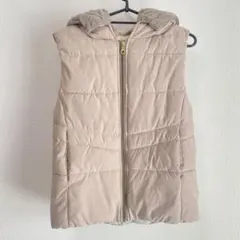 【大幅値下げ】Hunch ダウンベスト　ベージュ　フード　レディース
