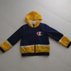 Champion フード付きアウター140 ネイビー/イエロー