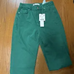 グリーン ストレートフィット デニム 36