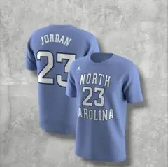 NIKE JORDAN Tシャツ カレッジロゴ XL ブルー