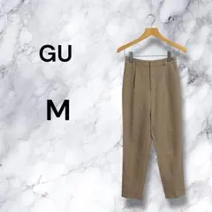 GU ジーユー ストレッチテーパードパンツ ベージュ M