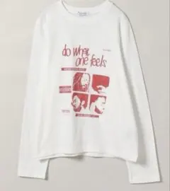 ジーナシス　ホワイト　ビンテージプリントTシャツのサムネイル