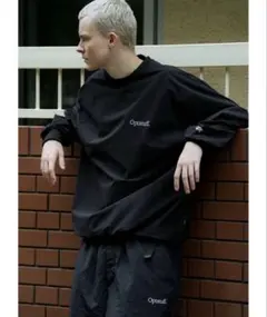 OPTSTUFF DRAWSTRING NYLON LONG-SLEEVE T