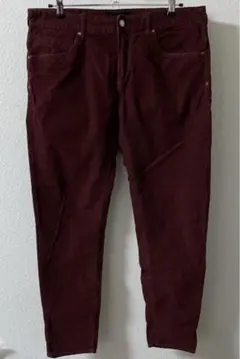 ZARA バーガンディ コーデュロイ チノパン 34
