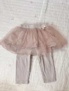 プティマイン　レギンス付きチュールスカート 80 女の子