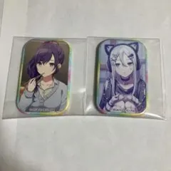 宵崎奏　朝比奈まふゆ　スクエア缶バッジ　プロセカ