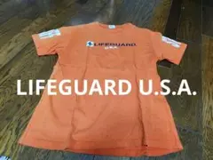 LIFEGUARD U.S.A. オレンジ Tシャツ