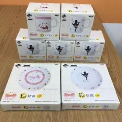 一番くじ　物語シリーズ　おやつタイム　絵皿　マグカップ　7点　まとめ売り