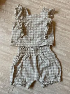 cottli  コトリ　セットアップ　ギンガムチェック