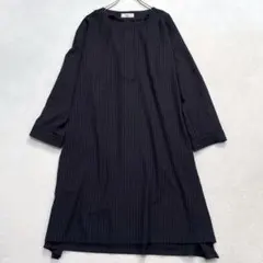 現行タグ レリアン チュニックワンピース ストライプ 13+ 大きいサイズ